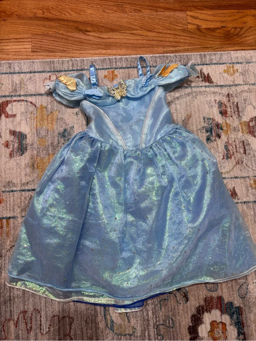 Disney Store Cinderella costume dress organza skirt butterfly brooch size 3